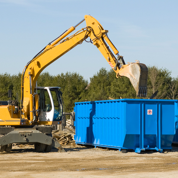 what happens if the residential dumpster is damaged or stolen during rental in Wide Ruins AZ